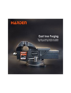 Morsa da banco con base girevole Harden mm 100