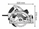 Sega circolare Bosch GKS 65 G in cartone 1600 W