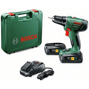 Trapano Bosch PSR 1800 li-2 + 2 BATTERIE 18v 1,5 ah