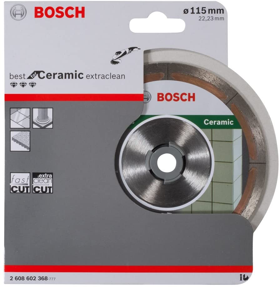Disco diamantato Bosch  mm 115 per ceramica Taglio pulito
