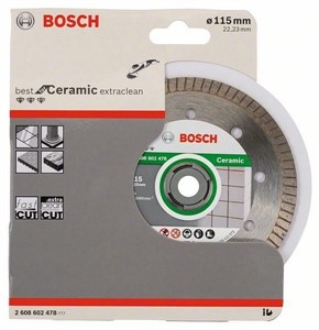 Disco diamantato Bosch per ceramica taglio pulito d.115x1,4