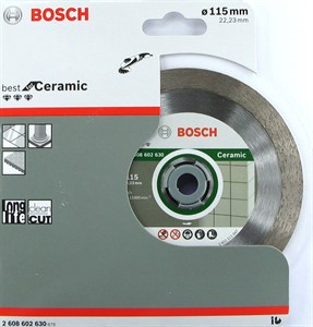 Disco diamantato Bosch  mm 115 per ceramica Best