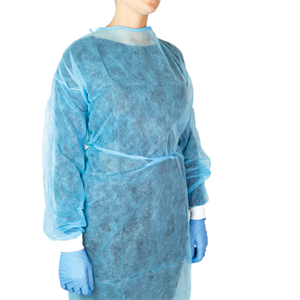 Camice Monouso In Tnt Blu Confezione 10 Pz Taglia unica