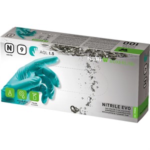 Guanti in nitrile senza polvere verdi Nitrile Evo PZ 100