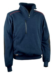 Felpa in Pile da Lavoro Cofra Fast Blu Navy