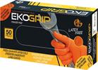 Guanti in nitrile arancione Ekogrip per meccanica