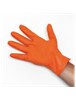 Guanti in nitrile arancione Ekogrip per meccanica