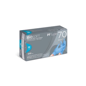 Guanti in nitrile ONE resistente no talco confezione 100 PZ